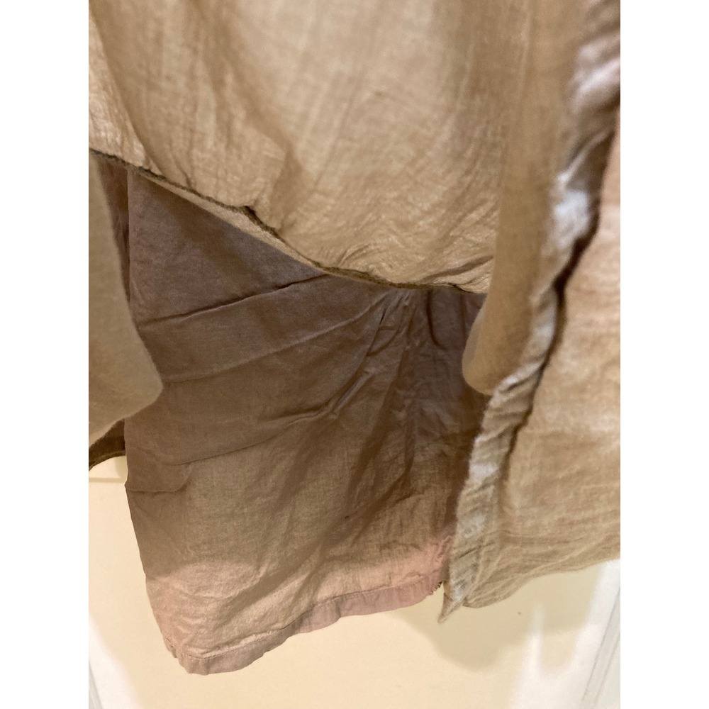 Old Navy Tiered Ruffle Midi Dress XXL Taupe Brown Adjustable Straps Coastal Boho - Picture 6 of 10